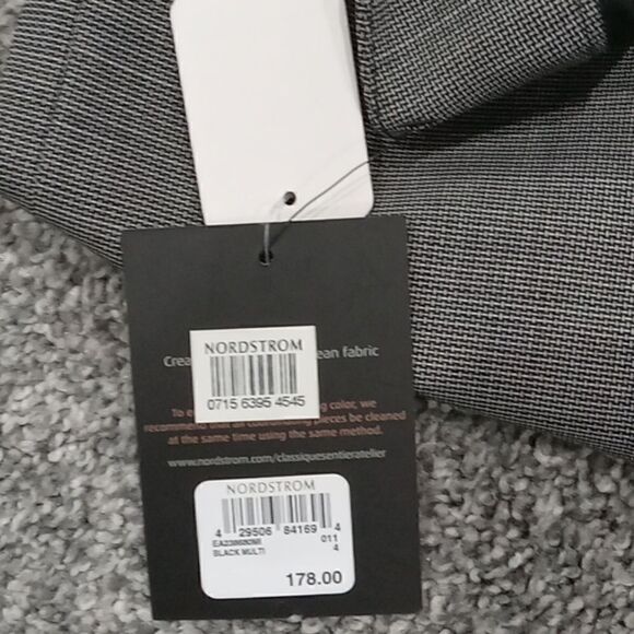 Classiques entier atelier black multi straight leg slacks / pants size 4 NWT - Picture 5 of 5